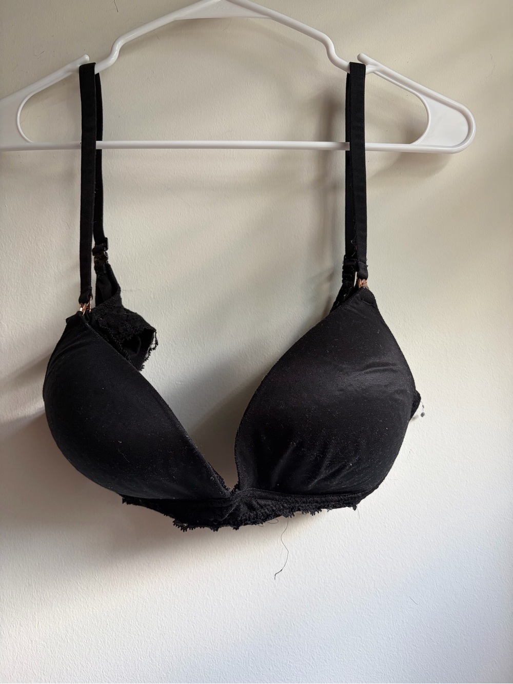 Victoria's Secret Maternity Nursing Bra Lace Black Wireless Size 36C
